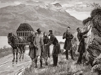 El estado de Irlanda: Publicación de la Proclamación del Gobierno en Connemara, de 